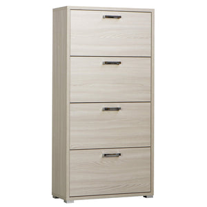 Scarpiera 4 ante a ribalta in Legno Composito cm 75 3x33x151 8 - WILLIS Colore: Marrone