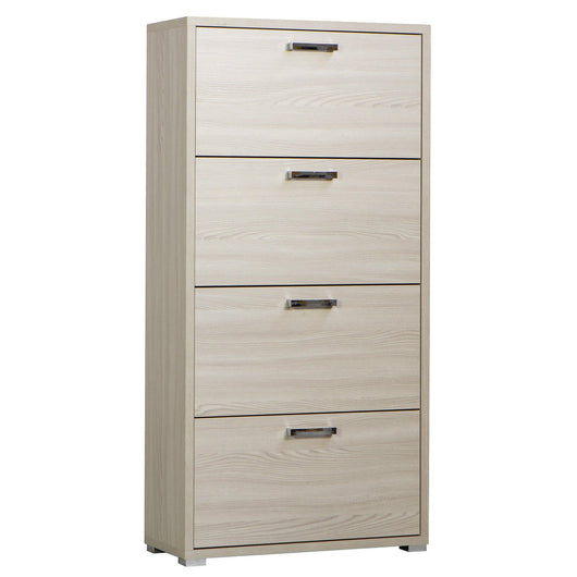 Scarpiera 4 ante a ribalta in Legno Composito cm 75 3x33x151 8 - WILLIS Colore: Marrone