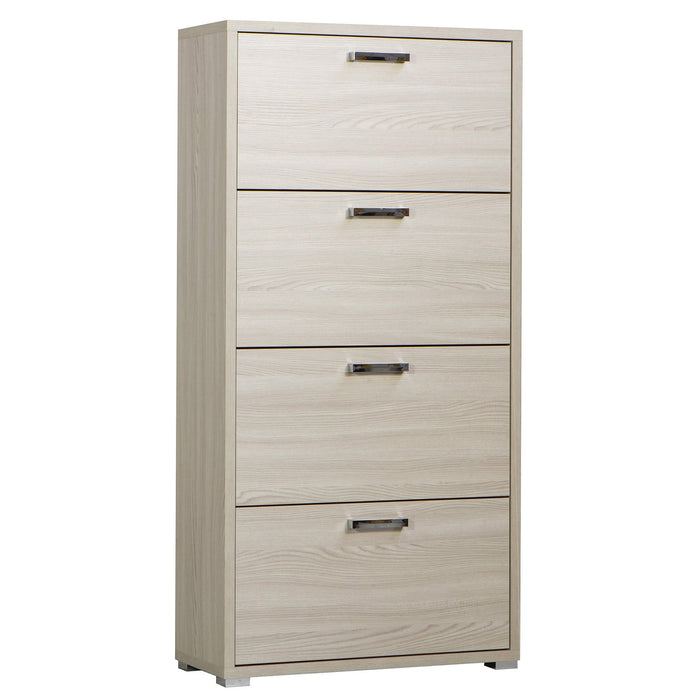 Scarpiera 4 ante a ribalta in Legno Composito cm 75 3x33x151 8 - WILLIS Colore: Marrone