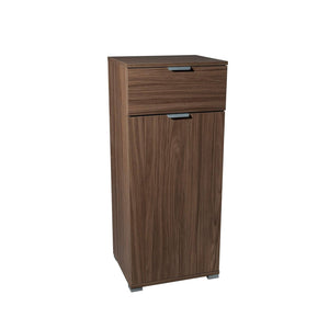 Armadietto da Bagno con cassetto in Legno Composito cm 45x38x103 - CURT Colore: Marrone