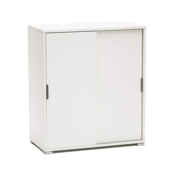 Armadietto da Bagno con 2 ante in Legno Composito cm 75x38x85 - KODEY Colore: Bianco