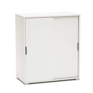 Armadietto da Bagno con 2 ante in Legno Composito cm 75x38x85 - KODEY Colore: Bianco