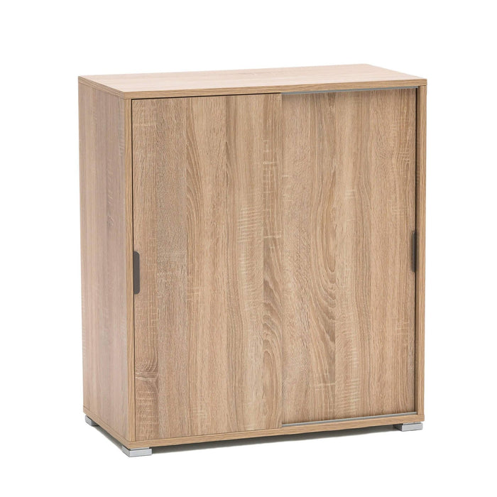 Armadietto da Bagno con 2 ante in Legno Composito cm 75x38x85 - KODEY Colore: Marrone chiaro