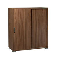 Armadietto da Bagno con 2 ante in Legno Composito cm 75x38x85 - KODEY Colore: Marrone