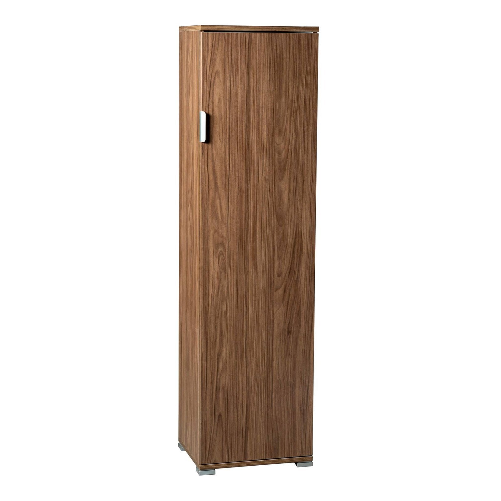 Armadietto da Bagno un anta 4 ripiani in Legno Composito cm 40x33x151 - ZAK Colore: Marrone