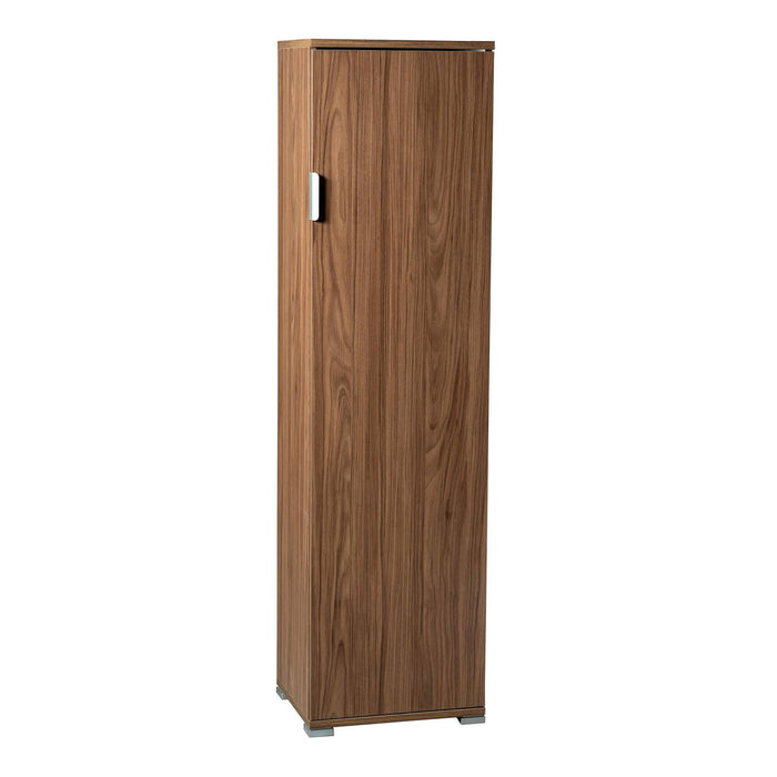 Armadietto da Bagno un anta 4 ripiani in Legno Composito cm 40x33x151 - ZAK Colore: Marrone