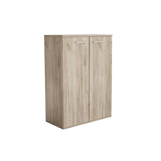 Armadietto da Bagno con 2 ante in Legno Composito cm 68x34x95 - COLBY Colore: Rovere grigio