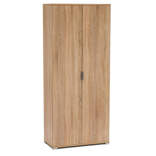 Armadio due ante 180 in Legno Composito cm 75x38x174 - MALCOLM Colore: Marrone chiaro