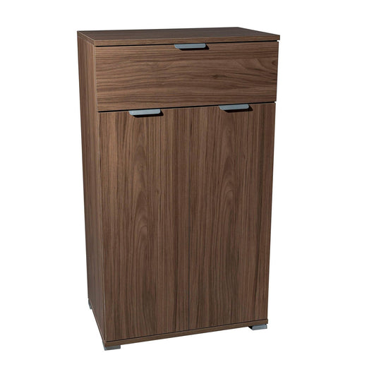 Armadietto da Bagno con due ante e un cassetto in Legno Composito cm 60x38x103 - SILAS Colore: Marrone