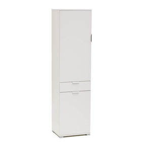 Armadio con 2 ante e un cassetto in Legno Composito cm 45x38x174 - GREIG Colore: Bianco