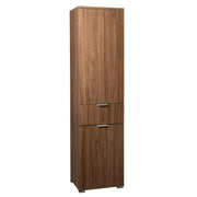 Armadio con 2 ante e un cassetto in Legno Composito cm 45x38x174 - GREIG Colore: Marrone