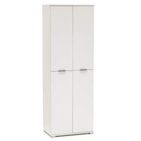 Armadio 4 ante in Legno Composito cm 60x38x174 - FLIP Colore: Bianco