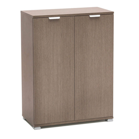 Armadietto da Bagno 2 ante in Legno Composito cm 60x38x85 - HOLDEN Colore: Rovere grigio