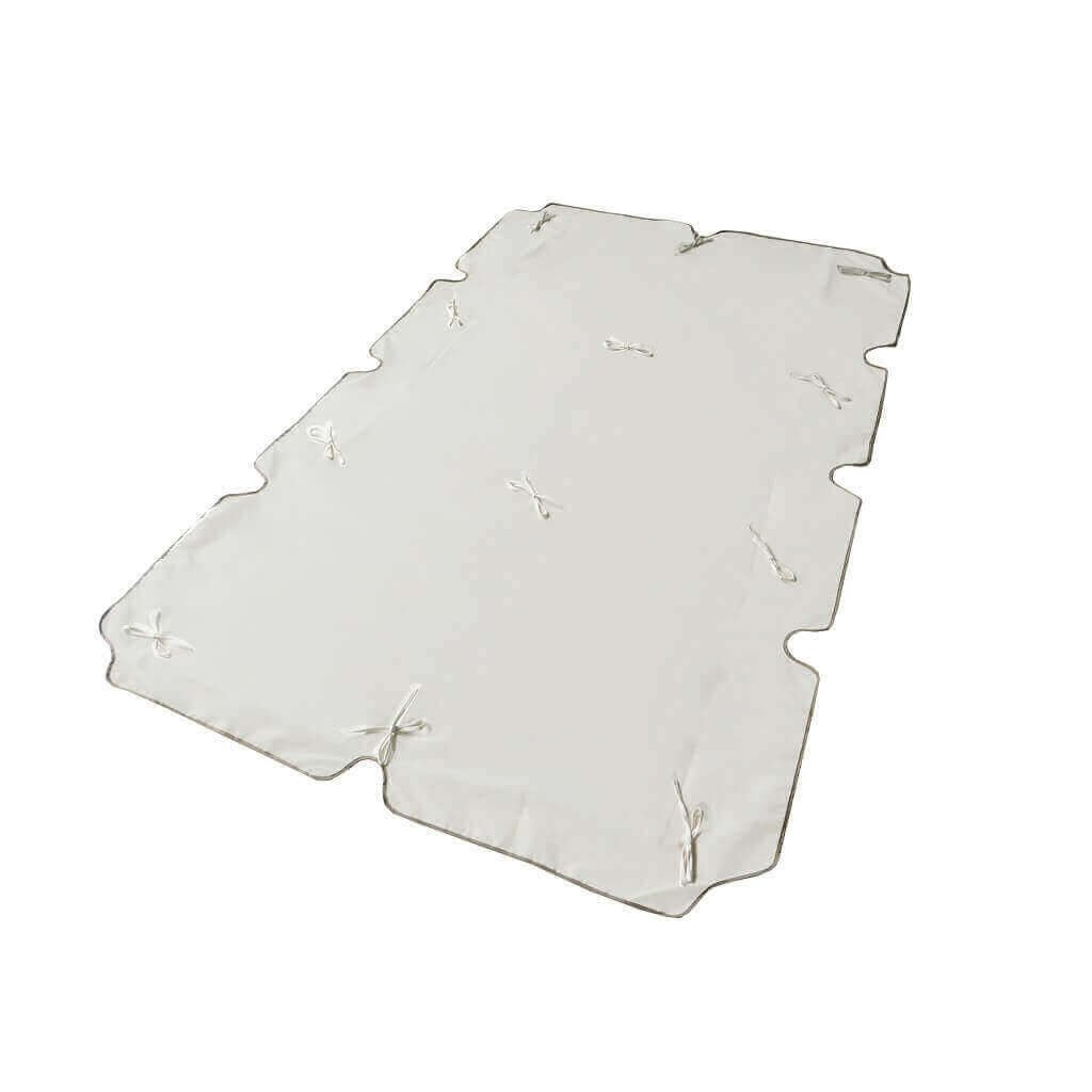 Ricambio tetto per dondolo 3 posti in Poliestere cm 200x112x1 - CLOTH Colore: Bianco
