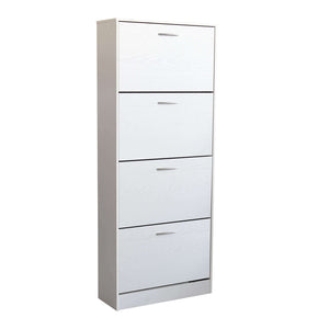 Scarpiera con 4 ante Salvaspazio cm 60x24x150 - LOLA Colore: Bianco