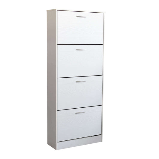 Scarpiera con 4 ante Salvaspazio cm 60x24x150 - LOLA Colore: Bianco