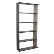 Libreria Moderna di Design in Legno Composito cm 90x23 5x180 - SCAF Colore: Antracite
