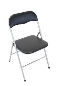 Sedia Pieghevole Salvaspazio in Acciaio PVC cm 44x45x79 - SLIM Colore: Antracite