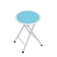 Sgabello Pieghevole Salvaspazio in Acciaio PVC cm 30x30x45 - SLIM Colore: Blu