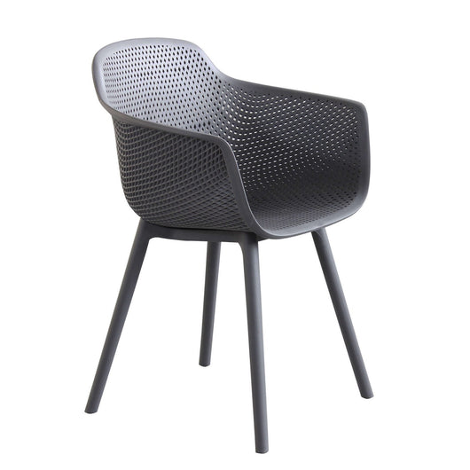 Poltrona da Giardino in Plastica cm 53x59x81 - ALEX Colore: Taupe