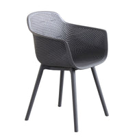 Poltrona da Giardino in Plastica cm 53x59x81 - ALEX Colore: Taupe