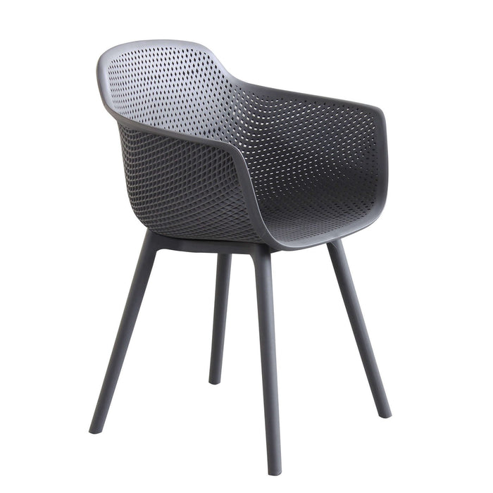 Poltrona da Giardino in Plastica cm 53x59x81 - ALEX Colore: Taupe