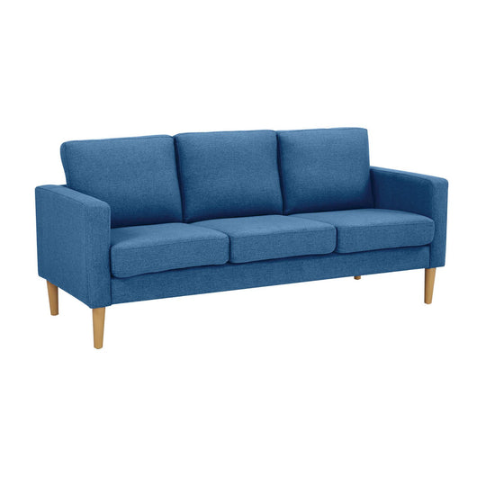 Divano 3 posti Scandinavo in Tessuto cm 177x73x82 - MANU Colore: Blu