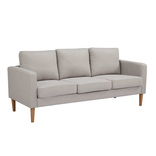 Divano 3 posti Scandinavo in Tessuto cm 177x73x82 - MANU Colore: Beige