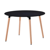 Tavolo Rotondo 120 in Plastica cm 120x120x75 - LYON Colore: Nero