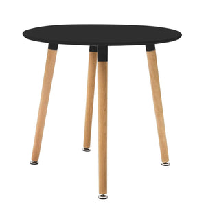 Tavolo Rotondo 80 in Plastica cm 80x80x75 - LYON Colore: Nero