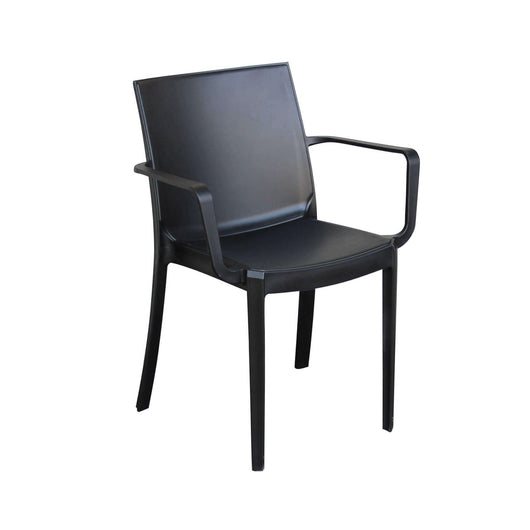 Poltrona da Esterno Impilabile in Polipropilene cm 55x58x82 - VICTORIA Colore: Antracite