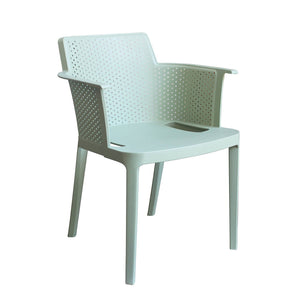 Poltrona da esterno ed interno in Polipropilene cm 60x58x76 5 - KAMALA Colore: Verde Menta