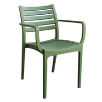 Poltrona da esterno ed interno in Polipropilene cm 58 5x55 2x84 - RONNY Colore: Verde