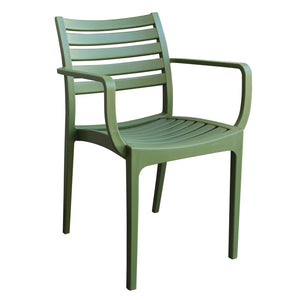 Poltrona da esterno ed interno in Polipropilene cm 58 5x55 2x84 - RONNY Colore: Verde