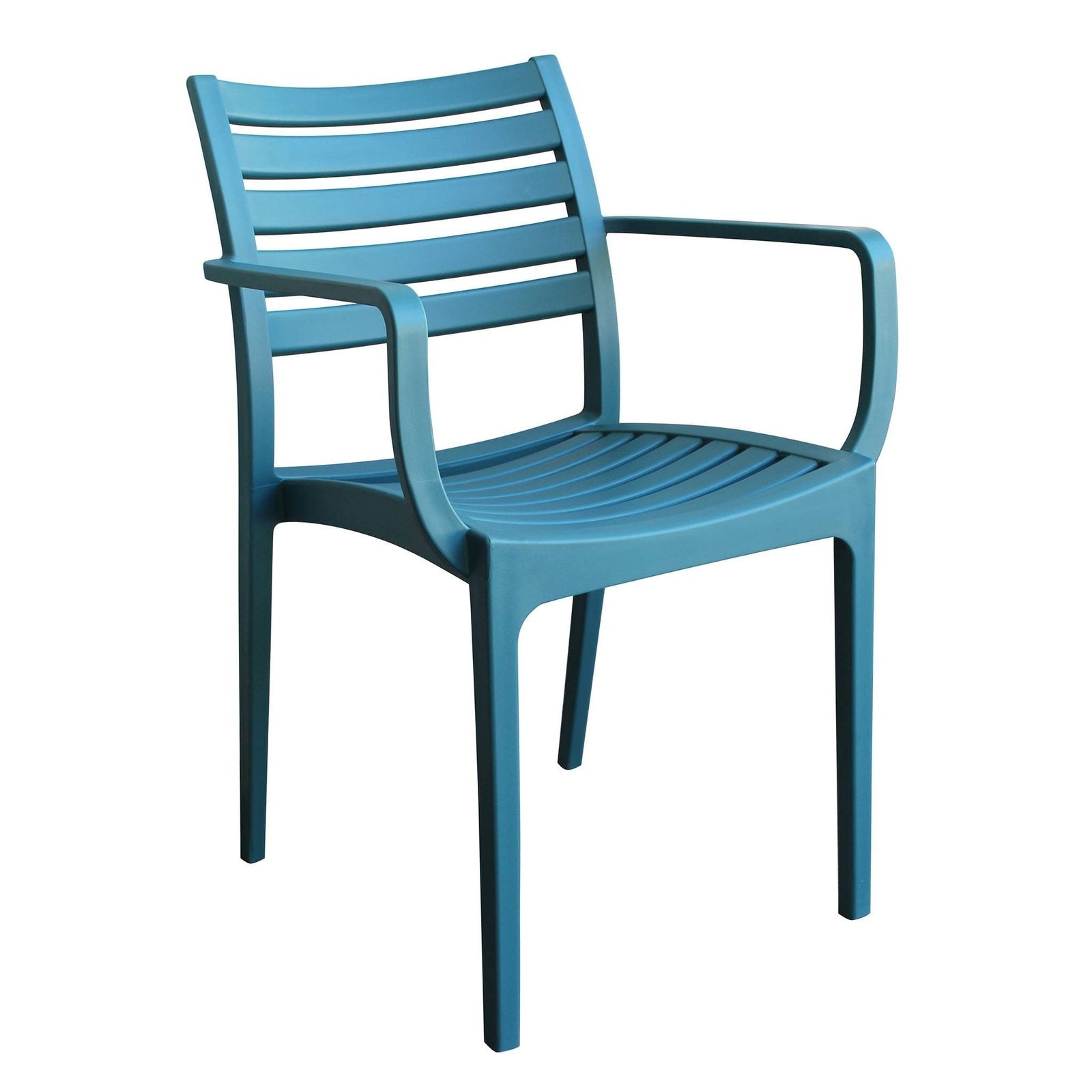 Poltrona da esterno ed interno in Polipropilene cm 58 5x55 2x84 - RONNY Colore: Verde petrolio