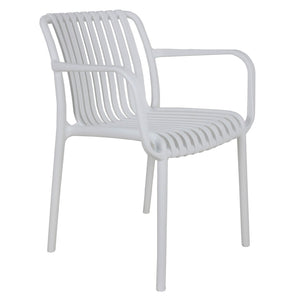 Poltrona da Giardino in Polipropilene cm 58x57x80 - MARGE Colore: Bianco