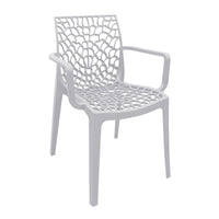 Poltrona impilabile da esterno in resina - ALCYONE Colore: Bianco