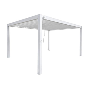 Pergola Bioclimatica in alluminio - ALICE Colore: Bianco, Dimensioni: 3X4