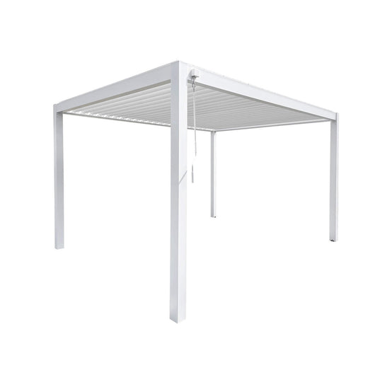 Pergola Bioclimatica in alluminio - ALICE Dimensioni: 3X3, Colore: Bianco