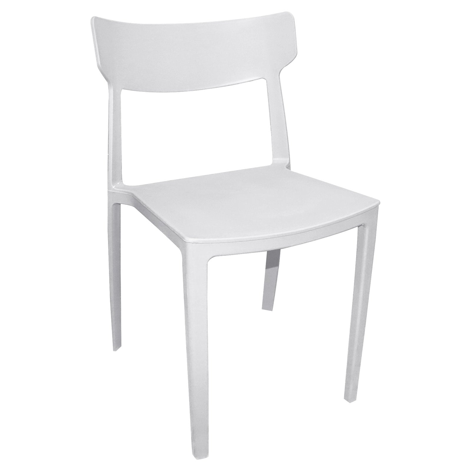 Sedia impilabile da esterno in resina - ASTERIA Colore: Bianco