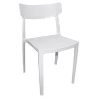 Sedia impilabile da esterno in resina - ASTERIA Colore: Bianco