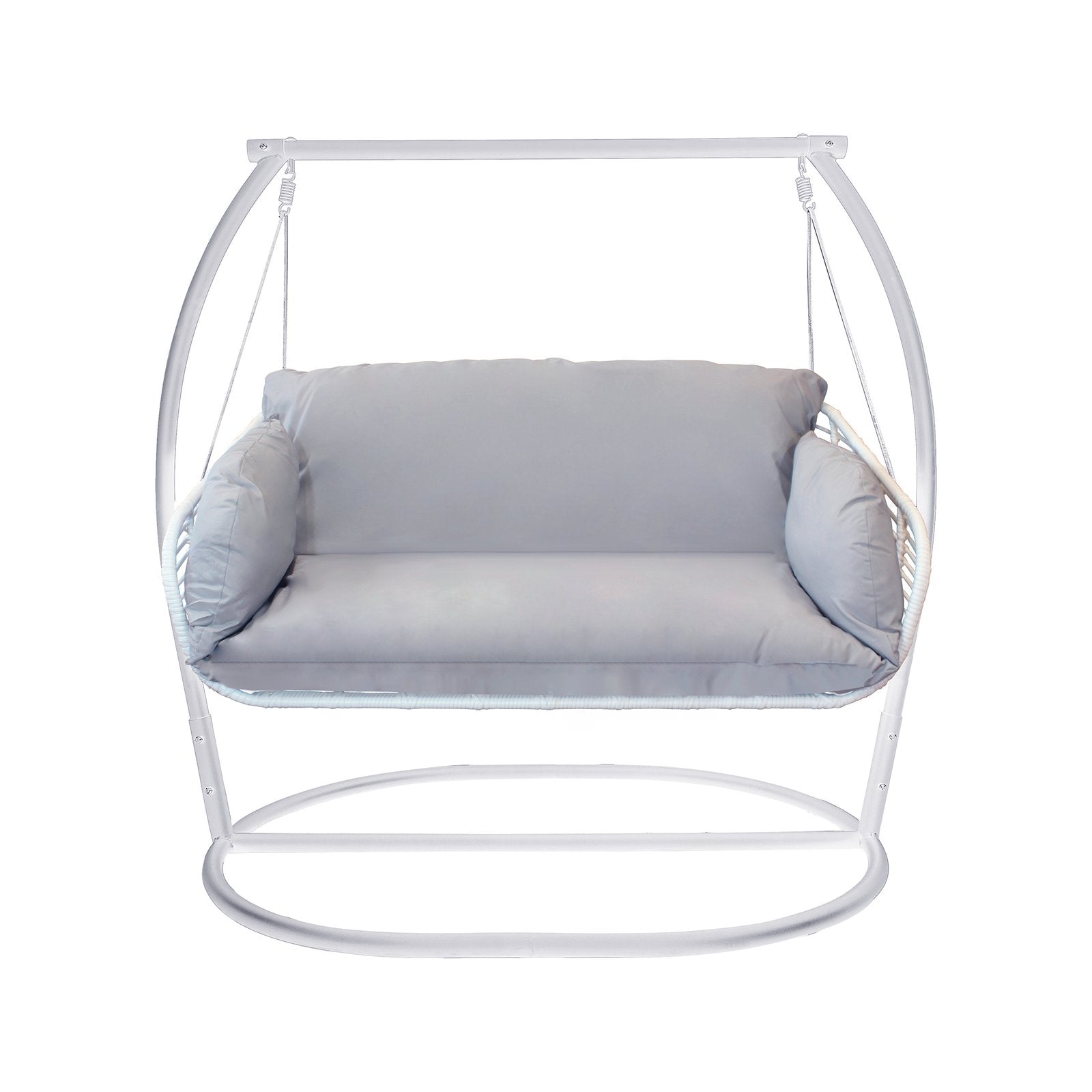 Poltrona dondolo sospesa da giardino - BRANNON Colore: Bianco