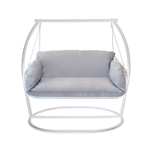 Poltrona dondolo sospesa da giardino - BRANNON Colore: Bianco