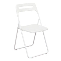 Sedia pieghevole in acciaio e resina - CALLIOPE Colore: Bianco