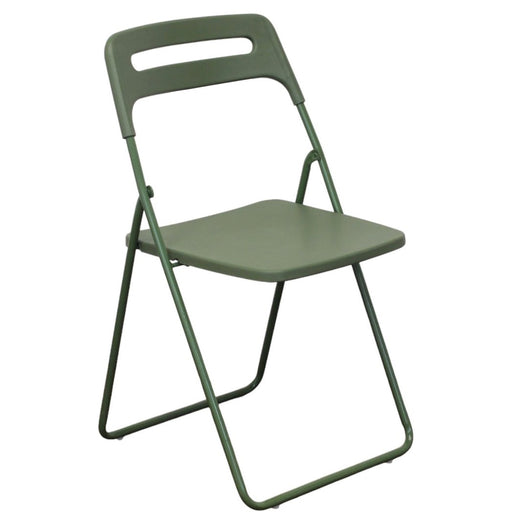 Sedia pieghevole in acciaio e resina - CALLIOPE Colore: Verde