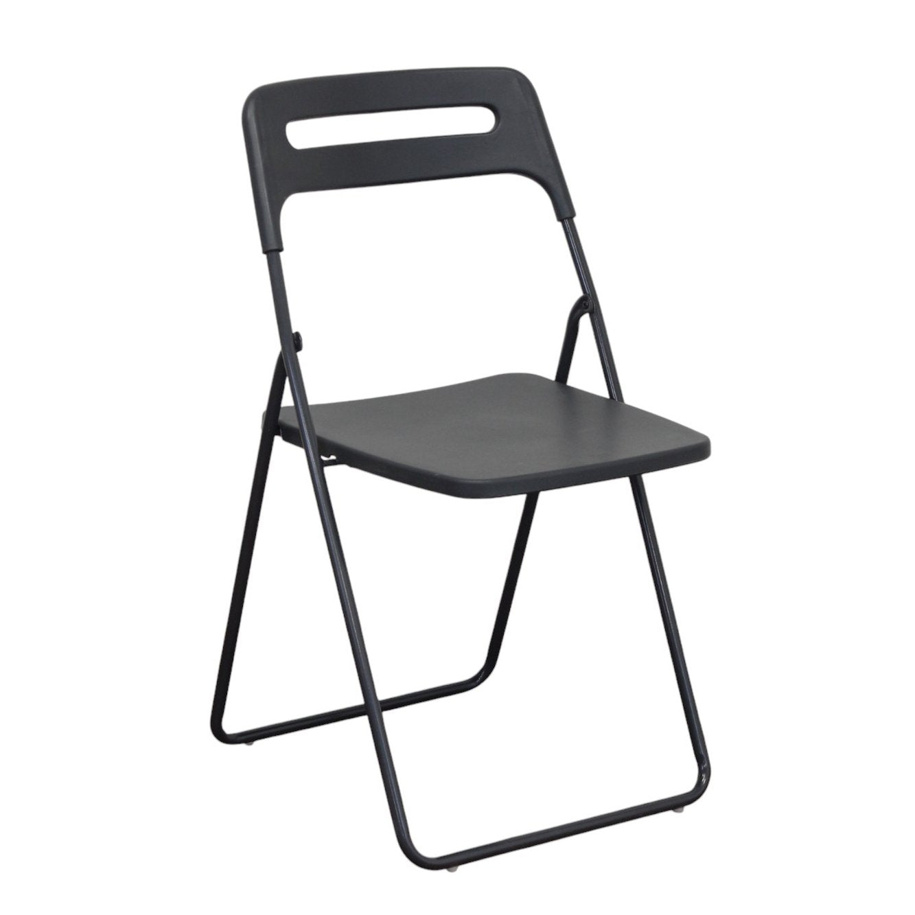 Sedia pieghevole in acciaio e resina - CALLIOPE Colore: Antracite