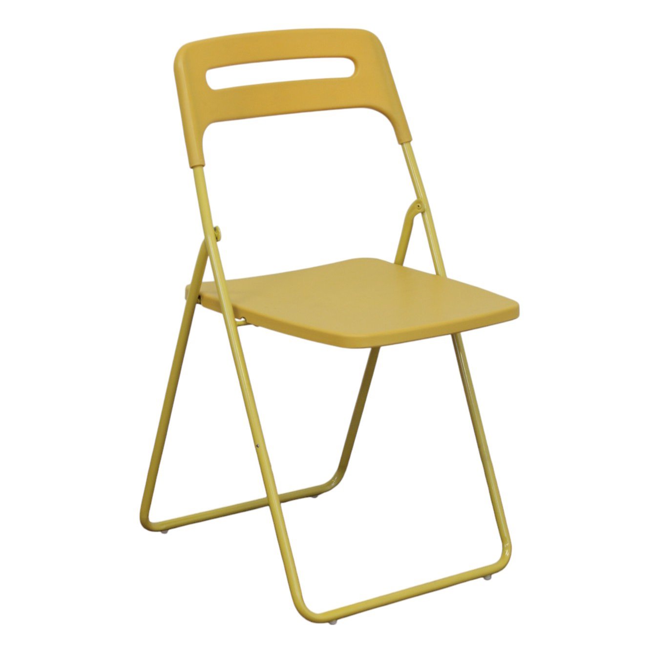 Sedia pieghevole in acciaio e resina - CALLIOPE Colore: Giallo