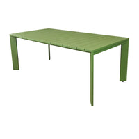 Tavolo da giardino in alluminio 200x100 cm - DONNY Colore: Verde