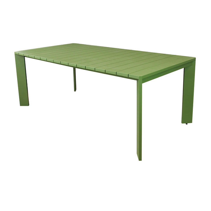 Tavolo da giardino in alluminio 200x100 cm - DONNY Colore: Verde