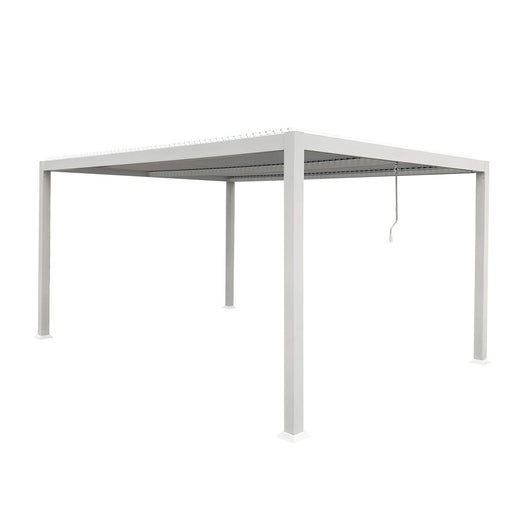 Pergola Bioclimatica in alluminio - ISABELLA Colore: Bianco, Dimensioni: 3X4